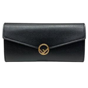 Fendi F is Leather Long Wallet